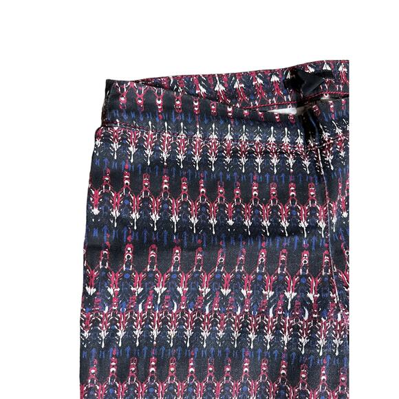 H&M Skinny High waist Pant black burgundy printed zs 6 skinny Stretch - Picture 13 of 14